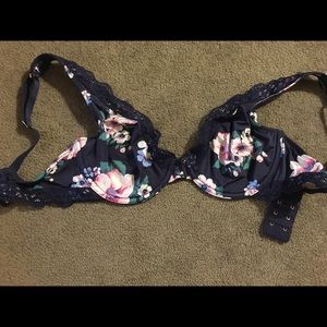 Aerie Floral Unlined Plunge Bra